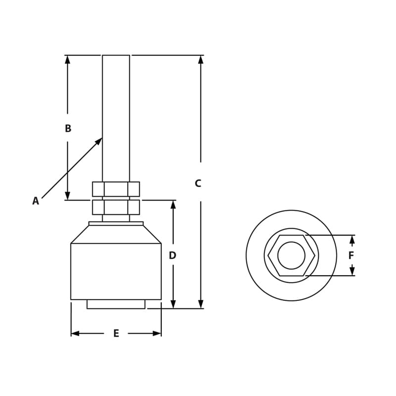 Image of Draw-Economy Anti-Vibration Leveling Feet