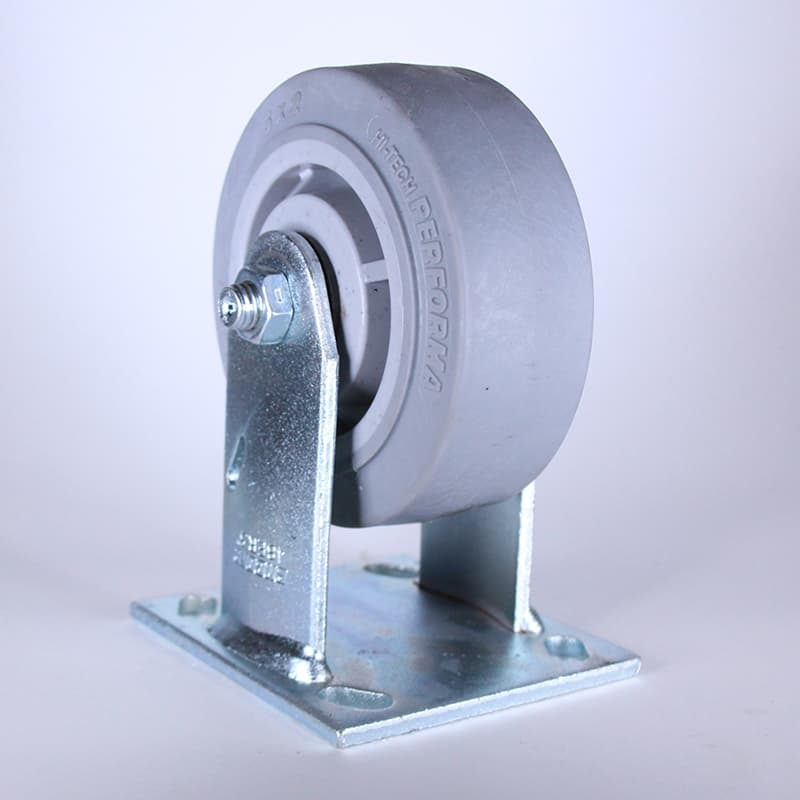 Image of Heavy Duty Flange Mount Casters Rigid Gray